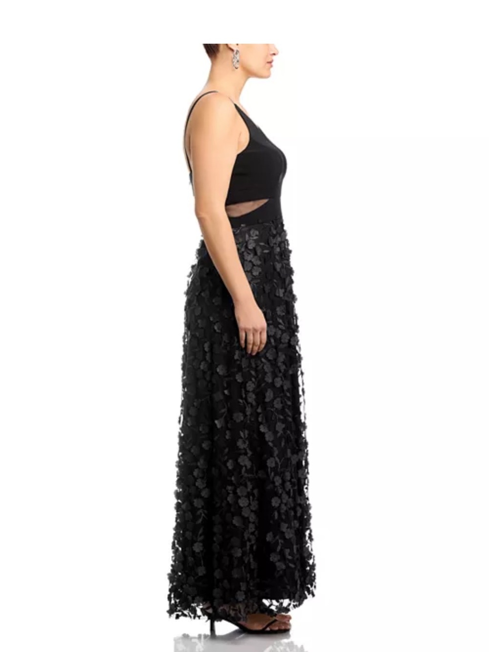 XSCAPE Black Cocktail Dress with Classic Label - Picture 4 of 9
